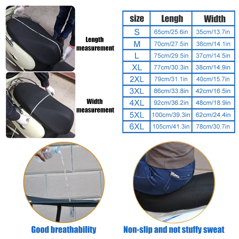 AUTCOAT 3D Mesh Motorcycle Seat Cover