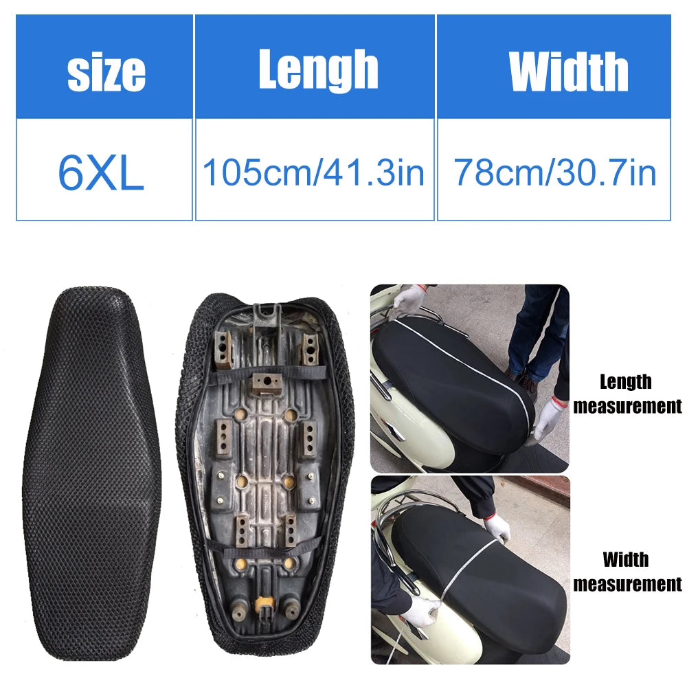 AUTCOAT 3D Mesh Motorcycle Seat Cover