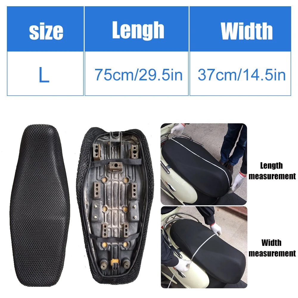 AUTCOAT 3D Mesh Motorcycle Seat Cover