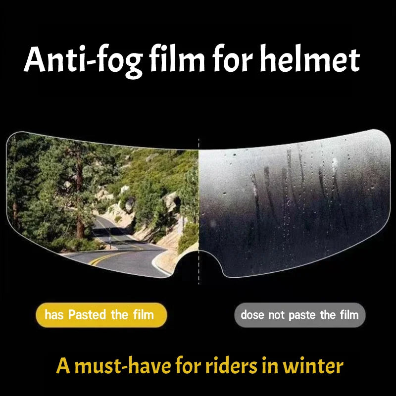 ClearVision 2 PCS Anti-Fog Helmet Stickers