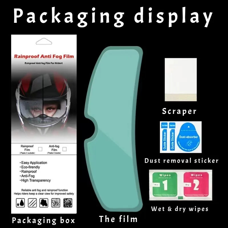 ClearVision 2 PCS Anti-Fog Helmet Stickers