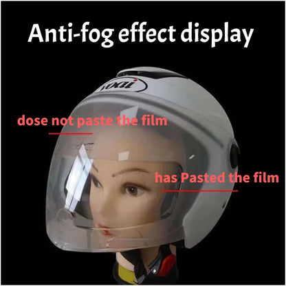 ClearVision 2 PCS Anti-Fog Helmet Stickers